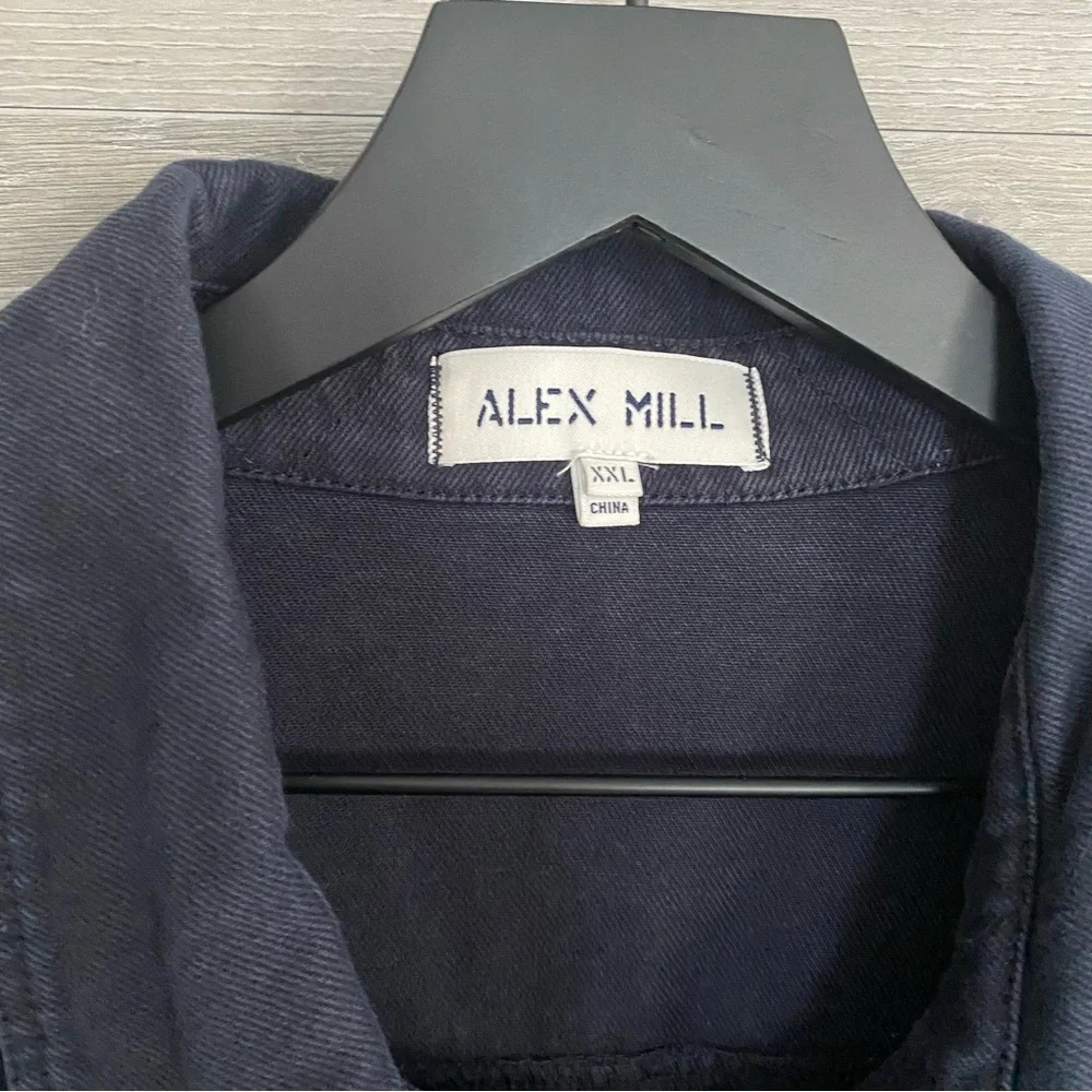 Alex Mill Garment Dyed Work Jacket Recycled Denim - Picture 3 of 9